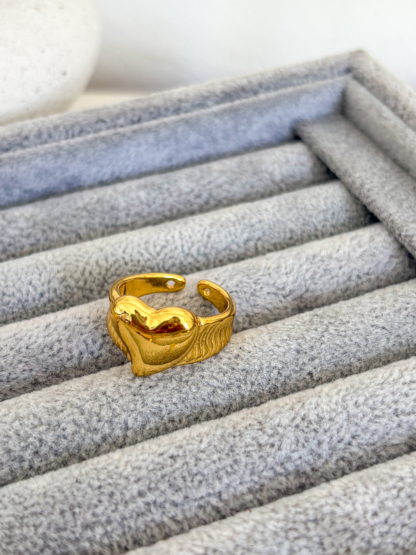 Anillo Corazón plano