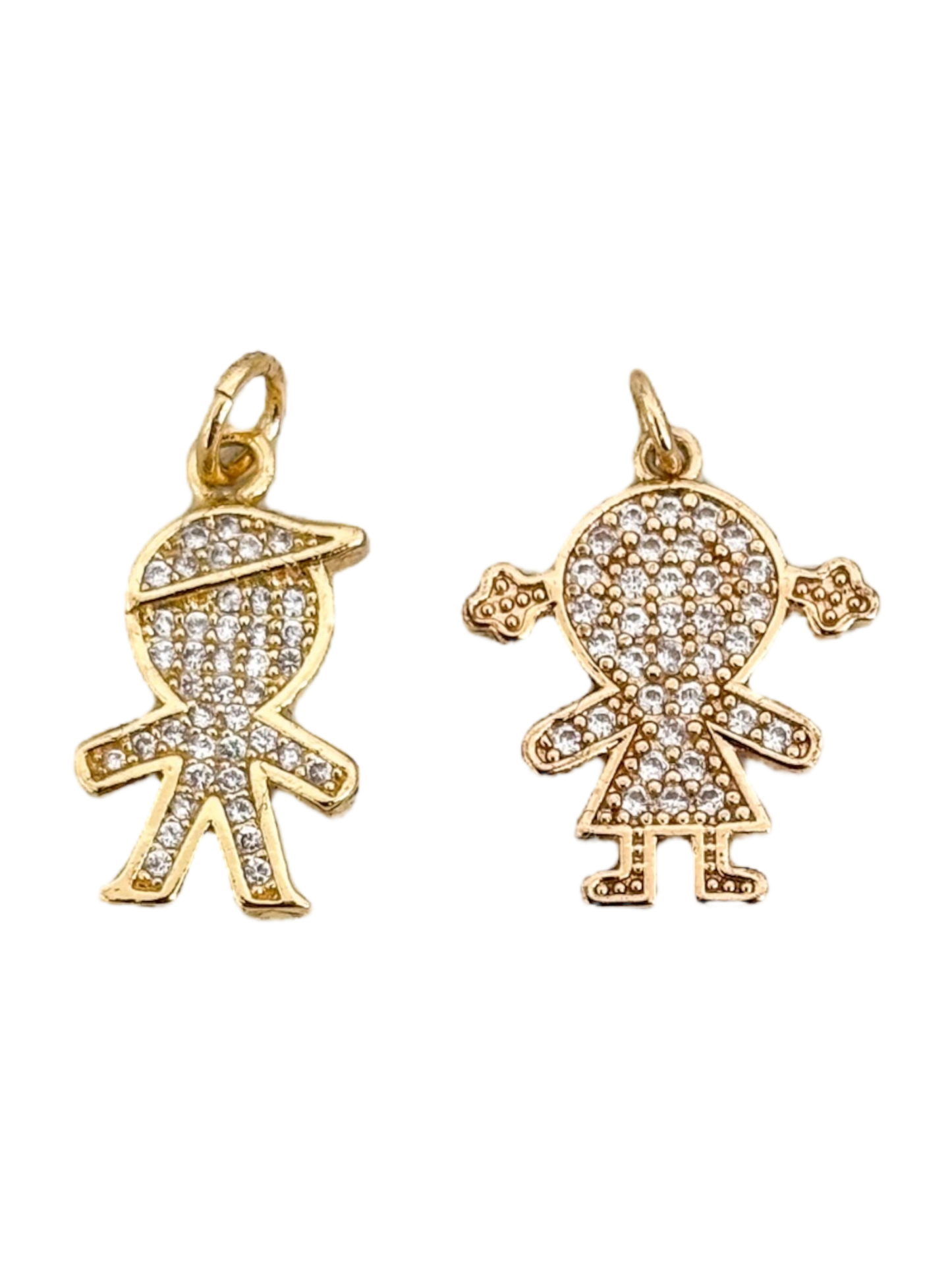 Niño y niña circon
