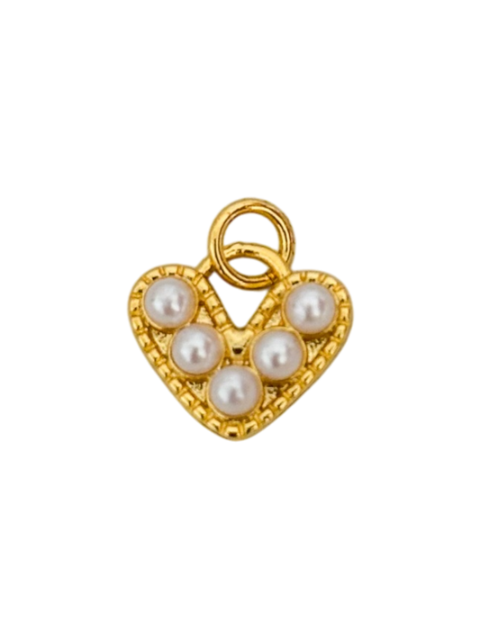 Corazón en perlas